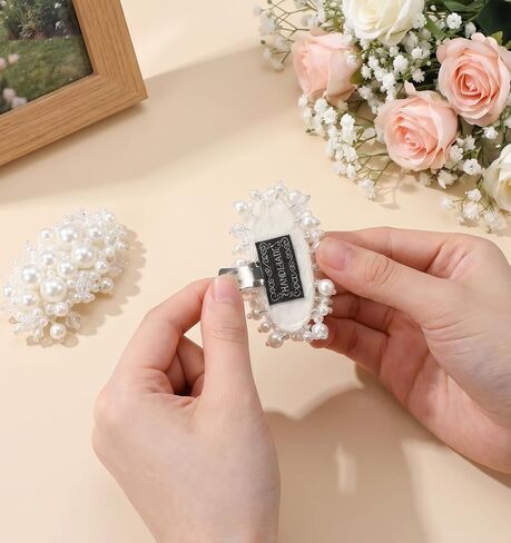 1 Pair Shoe Decorations Clips Detachable, Elegant Pearl Shoe Clips for Heels, Flats, Wedding and Daily Wear in Kuwait