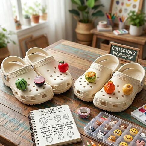 6 Pieces Shoe Charms for Girls and Women, Cute 3D Fruit, Watermelon, Apple, Orange, Summer Resin Shoes Decorations Charms, DIY Shoe Accessories for Party Favor in Saudi Arabia