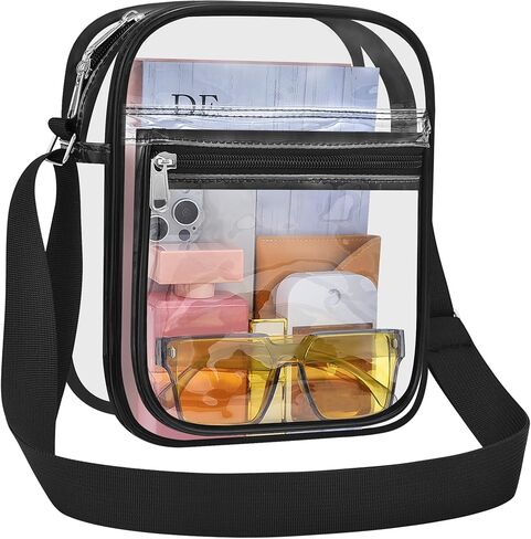 USPECLARE Clear Bag for Stadium Events Clear Messenger Bag for Men and Women in Saudi Arabia