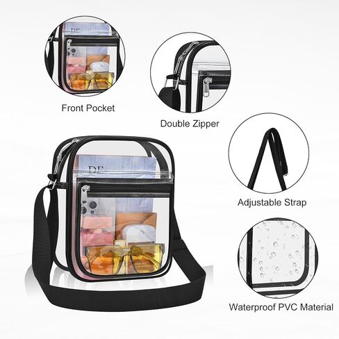 USPECLARE Clear Bag for Stadium Events Clear Messenger Bag for Men and Women in Saudi Arabia