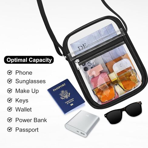 USPECLARE Clear Bag for Stadium Events Clear Messenger Bag for Men and Women in Saudi Arabia