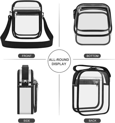USPECLARE Clear Bag for Stadium Events Clear Messenger Bag for Men and Women in Saudi Arabia