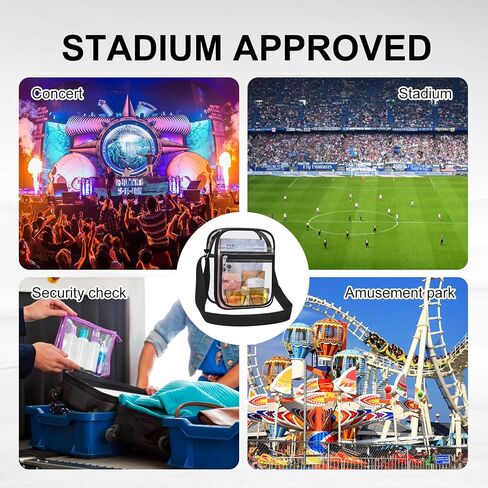 USPECLARE Clear Bag for Stadium Events Clear Messenger Bag for Men and Women in Saudi Arabia