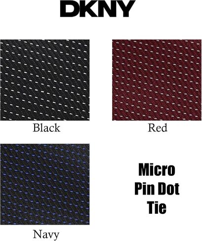 DKNY Men's Pin Dot Necktie | Slim 2.75" | Classic Micro Dot Dress Ties for Business, Weddings & Formal Occasions in Saudi Arabia
