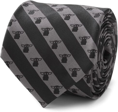 Cufflinks Inc. The Child Charcoal Stripe Men's Tie The Mandalorian Official Merch in Kuwait