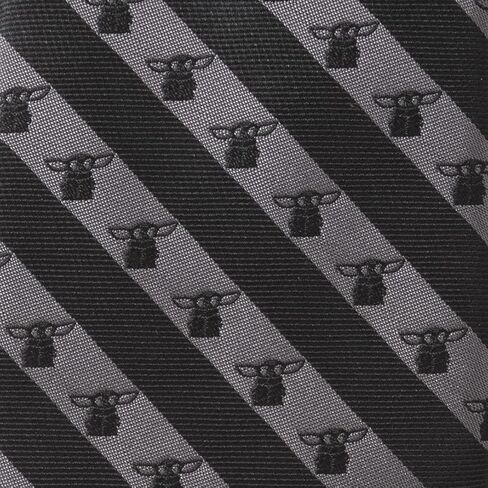 Cufflinks Inc. The Child Charcoal Stripe Men's Tie The Mandalorian Official Merch in Kuwait