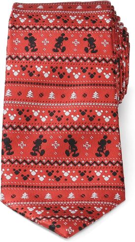 Cufflinks Inc. Mickey Fair Isle Red Men's Tie in Kuwait