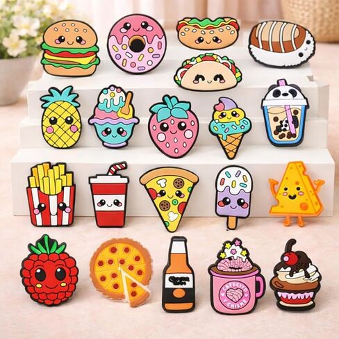 Shoe Charms for Unisex Teens, Different Cute Shoe Decoration Accessories, Fun Snap-On Charms for Men Women in Kuwait