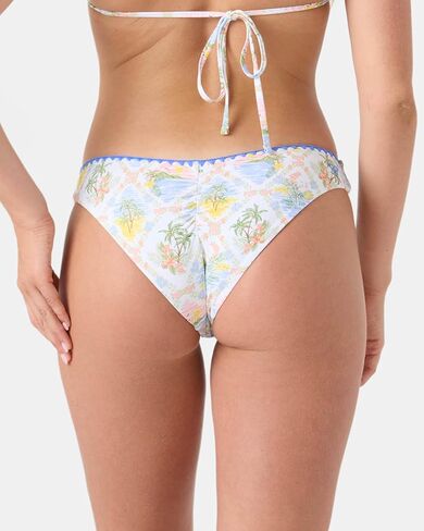 Roxy Women's Cheeky Hipster Bikini Bottoms – UPF 50+, Quick-Dry, Stretch Swimsuit Bottoms for Beach, Pool, Surf, Swim, Resort Wear, Wht-MUL, Large in Kuwait