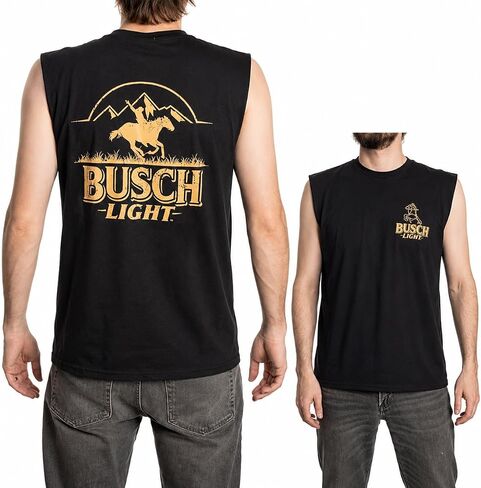 Calhoun Busch Light Mountain Cowboy Sleeveless T-Shirt in Saudi Arabia