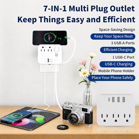 Cruise Essentials 2026, 23 Pcs Cruise Must Haves Kit with 7-in-1 Power Strip, Magnetic Hooks, Lanyards, Luggage Tag Holders, Waterproof Phone Pouches, Towel Bands for Alaska Cruise Essentials in Saudi Arabia