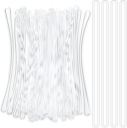 80Pcs Bag Tag Loops, Luggage Tag Loops, Clear Plastic Luggage Tags Strap Luggages Handle Wrap, Luggages Straps for Suitcases for Identification, ID Card, Bag Tags in Kuwait