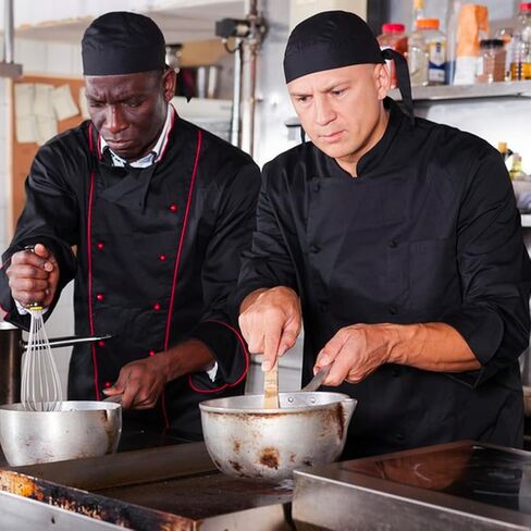 4 Pack Adjustable Tie Back Chef Cap - Breathable Cooking Kitchen Hat for Women & Men in Saudi Arabia