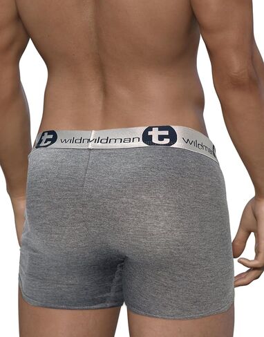 Wildmant Modal Monster Cock 5" Inseam Boxer Brief Gray in Saudi Arabia