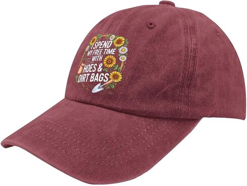 I Spend My Free-Time with Hoes and Dirt Bags Funny Gardener Hats for Boyfriends in Kuwait