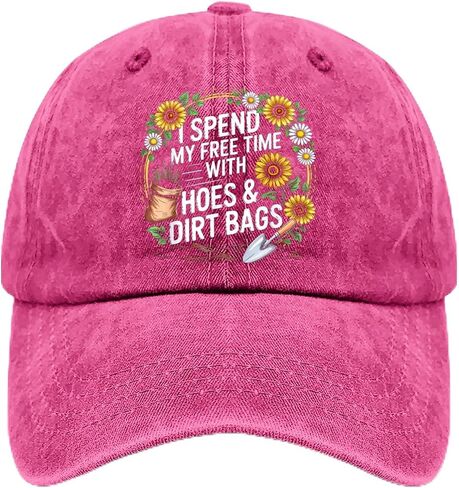 I Spend My Free-Time with Hoes and Dirt Bags Funny Gardener Hats for Boyfriends in Kuwait