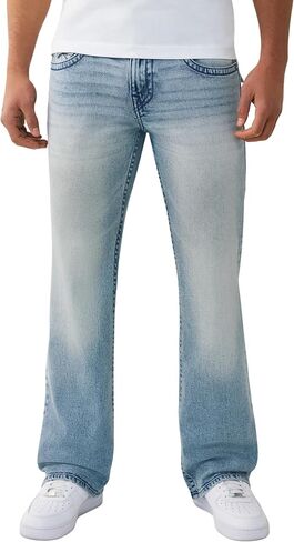 True Religion Men’s Billy Flap Bootcut Jean 34" – Relaxed Fit, Iconic Flap Pockets, Signature Horseshoe Stitching in Kuwait