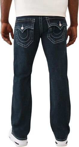 بنطال جينز Billy SN فلاب للرجال من True Religion - جينز مستقيم الساق مع جيوب خلفية بغطاء قلاب in Kuwait