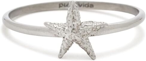Pura Vida Sea Star Ring - Premium Materials - Polished Band in Kuwait