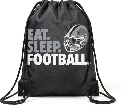 ChalkTalkSPORTS Football Sport Pack Cinch Sack | Eat Sleep Football in Kuwait