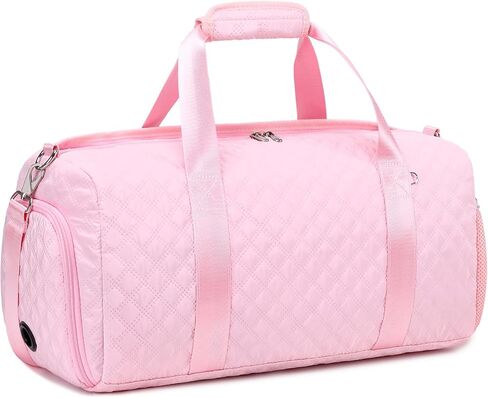 Cherry Dance Bags for Girls, Corduroy Duffle Bag Large-capacity Ballet Gym Sport Overnight Travel Sleepover Bags with Shoe Compartment for Women in Kuwait