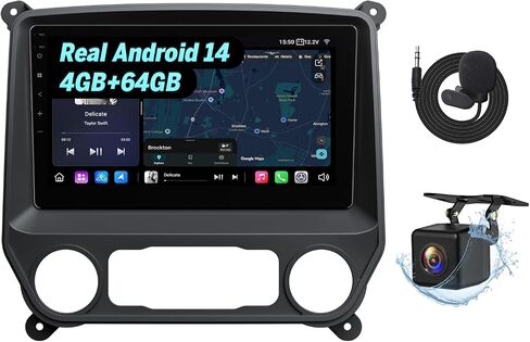 Eonon 10.1 Inch Car Stereo for Chevrolet Silverado/GMC Sierra 2014-2018, Wireless CarPlay & Android Auto Head Unit, Android 13 Car Radio with Bluetooth, Wi-Fi, SWC, 2+32GB - GMSX6 in Kuwait