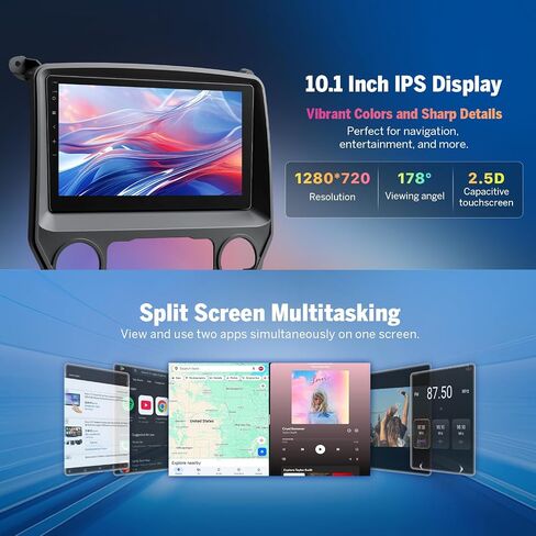 Eonon 10.1 Inch Car Stereo for Chevrolet Silverado/GMC Sierra 2014-2018, Wireless CarPlay & Android Auto Head Unit, Android 13 Car Radio with Bluetooth, Wi-Fi, SWC, 2+32GB - GMSX6 in Kuwait