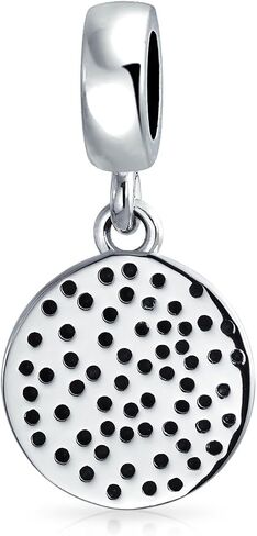 Bling Jewelry .925 Sterling Silver Round Disc Good Luck Celtic Knot Lucky Leaf Shamrock Irish Clover Dangle Bead Charm For Women Teen Oxidized for Bracelet in Saudi Arabia