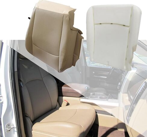 GXARTS Driver Side Bottom Replacement Microfiber Leather Seat Cover and Foam Cushion Pad Compatible with Dodge Ram 1500 2500 3500 4500 5500 Laramie 2009 2010 2011 2012 in Kuwait