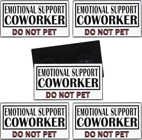 Sitsink Emotional Support Coworker Pin - Funny Pins Coworker Gifts for Woman Man Coworker, Funny Brooch 5 Pcs 2 Pcs in Kuwait
