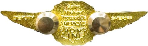 AMERICA'S FRONT LINE EL14-23 Deputy Sheriff Police Drone Pilot Full Size UAS FAA Commercial Wings pin for Uniform wear in Saudi Arabia