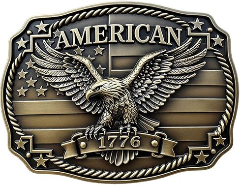 USA 250th Anniversary Belt Buckle for Men American Eagle US Flag 1776 Liberty Bell Western Cowboy Belt Buckles in Saudi Arabia
