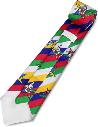 Masonic Regalia OES Order of Eastern Star Sublimated Silk Tie, Premium Quality in Saudi Arabia