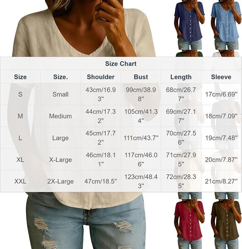 Womens Oversized Linen Babydoll Shirts Button Down Empire Waist Peplum Tops Summer Hide Tummy Gauzy Tunic Cute Blouse in Kuwait