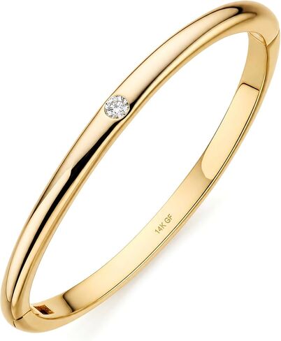 Gold Bangle Bracelets For Women,14k Gold Filled Bangle Bracelets,Chunky Hinged Bangle Bracelet,Bangle Bracelets Non Tarnish, Jewelry For Women Mothers Valentines Christmas in Saudi Arabia