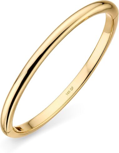 Gold Bangle Bracelets For Women,14k Gold Filled Bangle Bracelets,Chunky Hinged Bangle Bracelet,Bangle Bracelets Non Tarnish, Jewelry For Women Mothers Valentines Christmas in Saudi Arabia