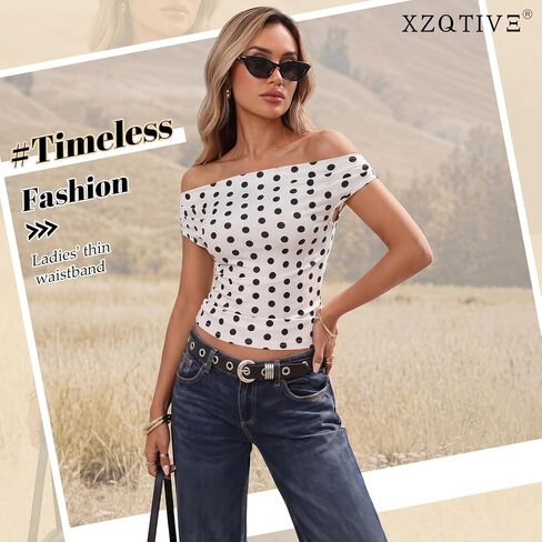 XZQTIVE Women's Skinny Leather Belt for Jeans Pants Fashion Thin Waist Belt with Gold or Silver Buckle in Kuwait