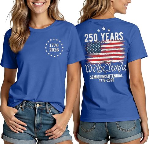 250 Anniversary USA Shirt Women 4th of July T-Shirts Patriotic Shirts 250 Years American Flag Graphic Tee Tops in Kuwait