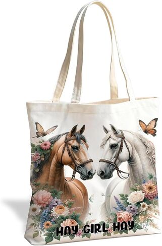 Funny Animal Canvas Tote Bag, Everyday Carryall for Shopping Work Library in Saudi Arabia