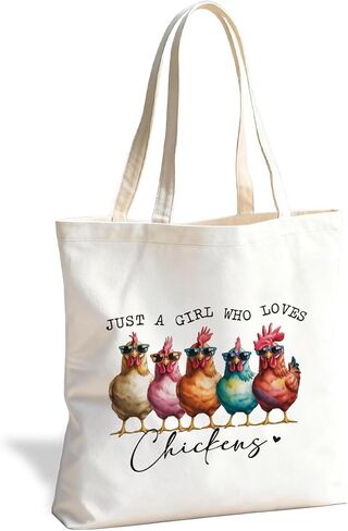 Funny Animal Canvas Tote Bag, Everyday Carryall for Shopping Work Library in Saudi Arabia