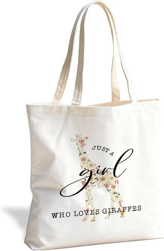 Funny Animal Canvas Tote Bag, Everyday Carryall for Shopping Work Library in Saudi Arabia