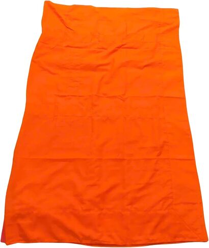 Leang (លៀង) – Theravada Monk Robe Set, Saffron Orange – Pre-Folded Tricivara Bundle (Lower/Upper/Outer Robe) – Cultural Apparel, Decorative/Offering Use in Saudi Arabia