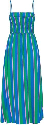 Women's Sleeveless Loose Waist Vest Dress Suitable for Party Wedding Daily(Large) Blue in Saudi Arabia