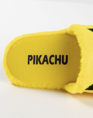 Pokemon Pikachu Adults Slippers | Unisex Pikachu Character Graphic Indoor Mules for Adults in Yellow | Pocket Monster Fur in Kuwait