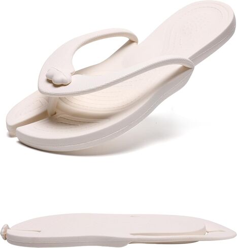 Shower Shoes Travel Slippers for Women Men, Folding Slides Sandals, Portable Hotel Spa Slippers, Waterproof Quick Drying Flip Flops, Beach Sandals in Saudi Arabia