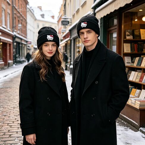 Cute Anime Beanie Hats, Cartoon Funny Winter Knit Hat Gifts for Men Women in Saudi Arabia