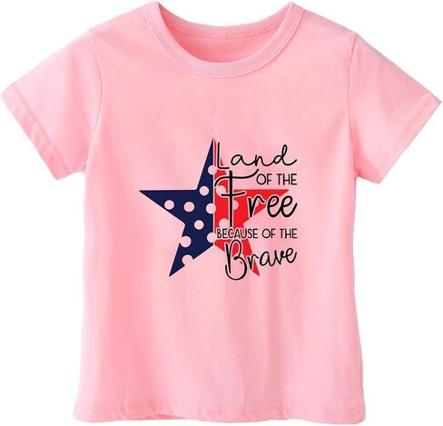 Habudda Boys 4th of July Shirt, Girls Kids Toddler 250th USA Shirts, Red White and Blue American Flag Patriotic Tee 2T-8T in Kuwait