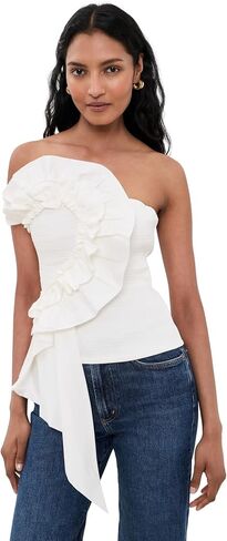 FARM Rio Women's Smocked Strapless Top in Saudi Arabia