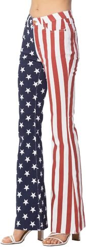 Judy Blue High Waist American Flag Print Flare in Kuwait