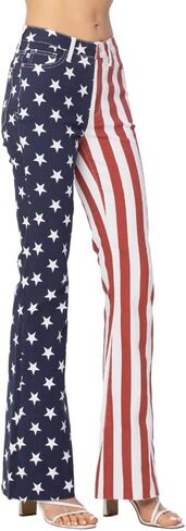 Judy Blue High Waist American Flag Print Flare in Kuwait